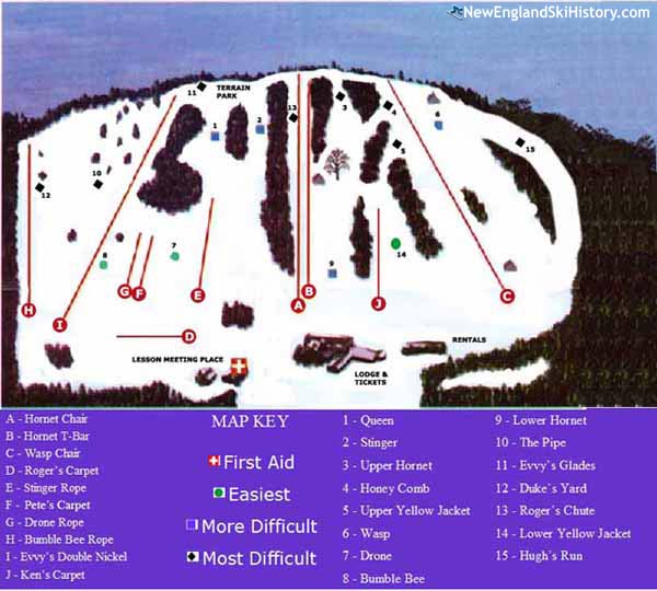 2017-18 Ski Bradford Trail Map