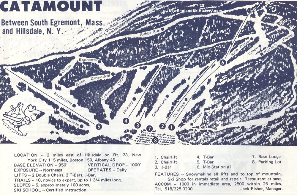1970-71 Catamount Trail Map - New England Ski Map Database ...