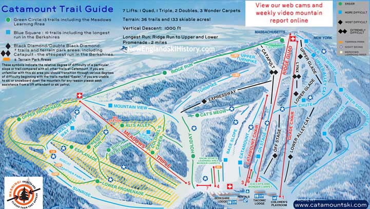 2016-17 Catamount Trail Map