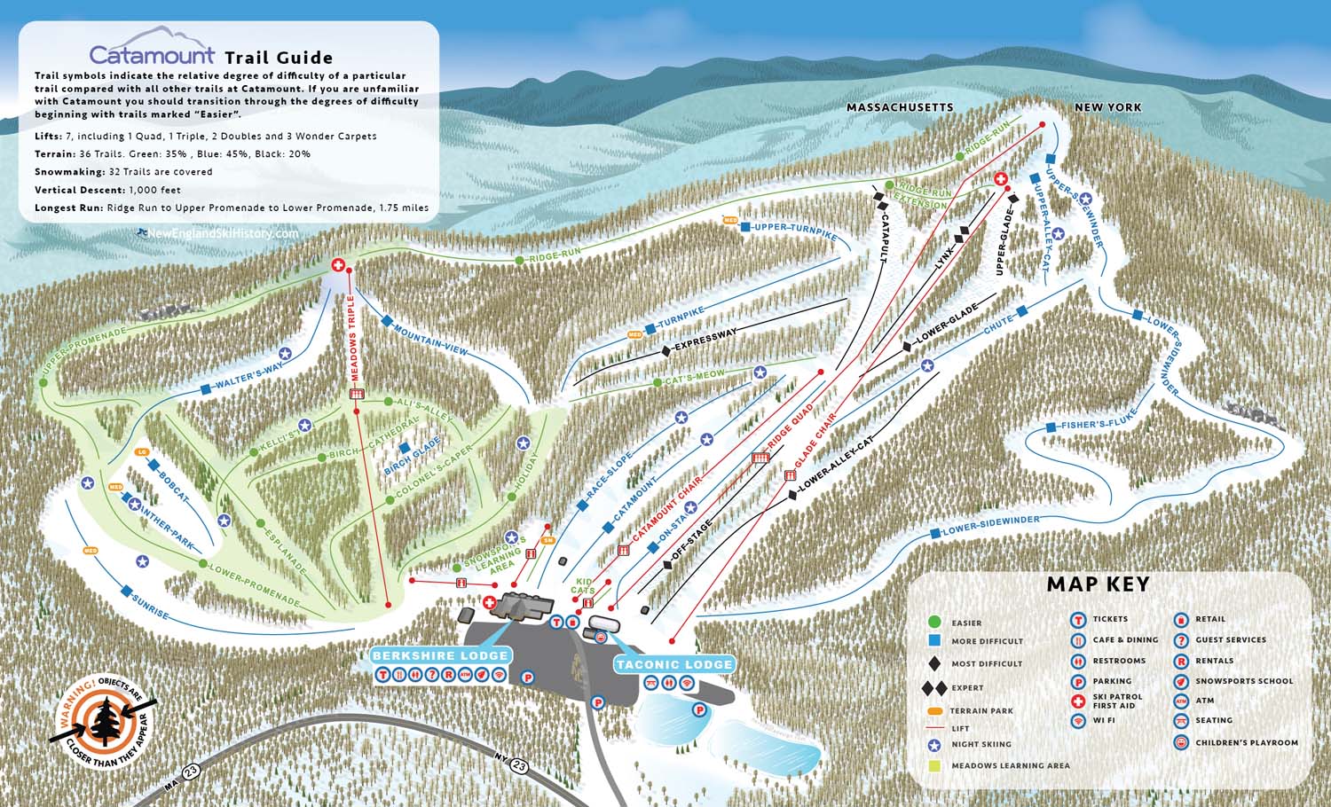 2017-18 Catamount Trail Map