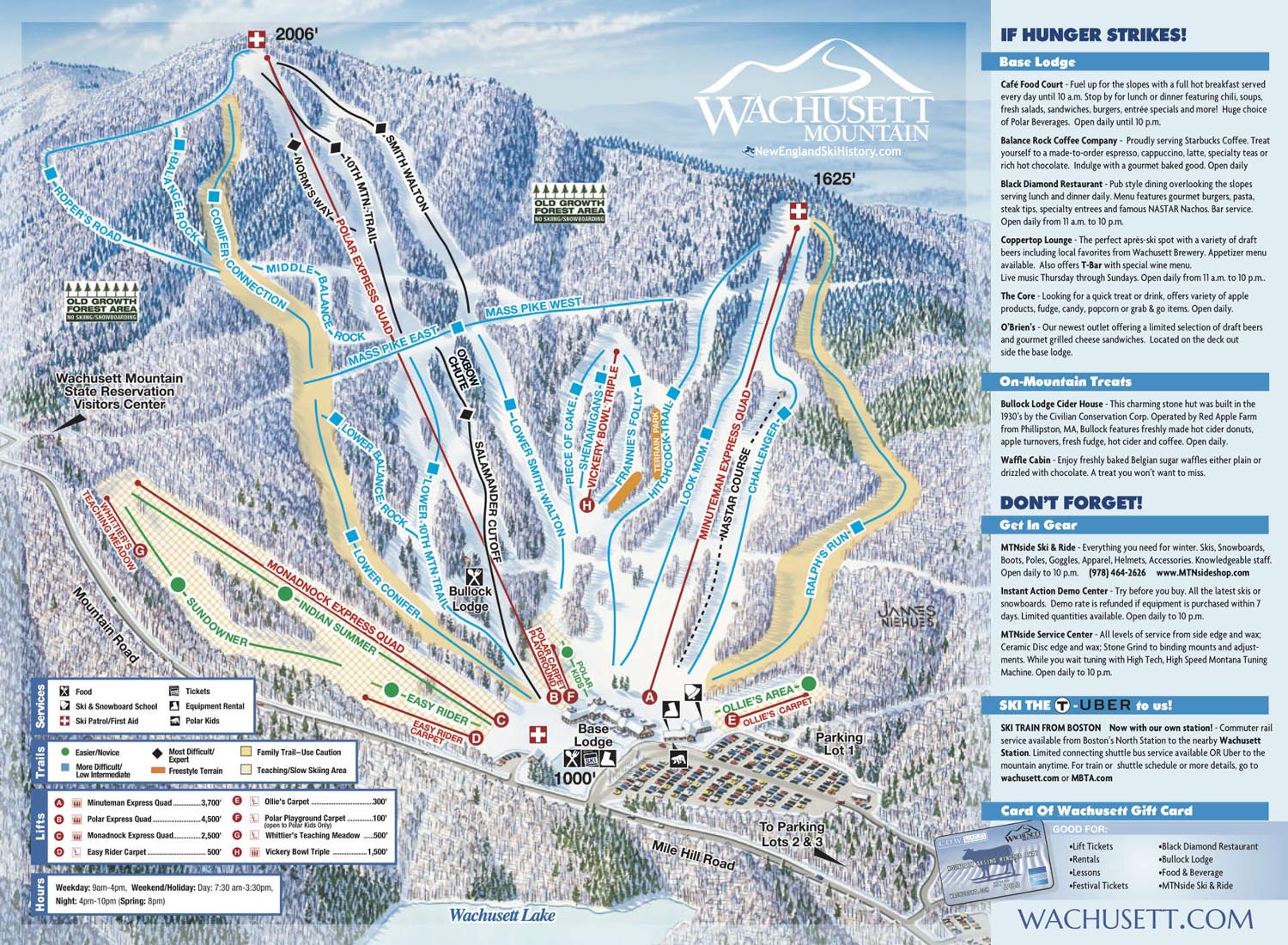 2021-22 Wachusett Trail Map