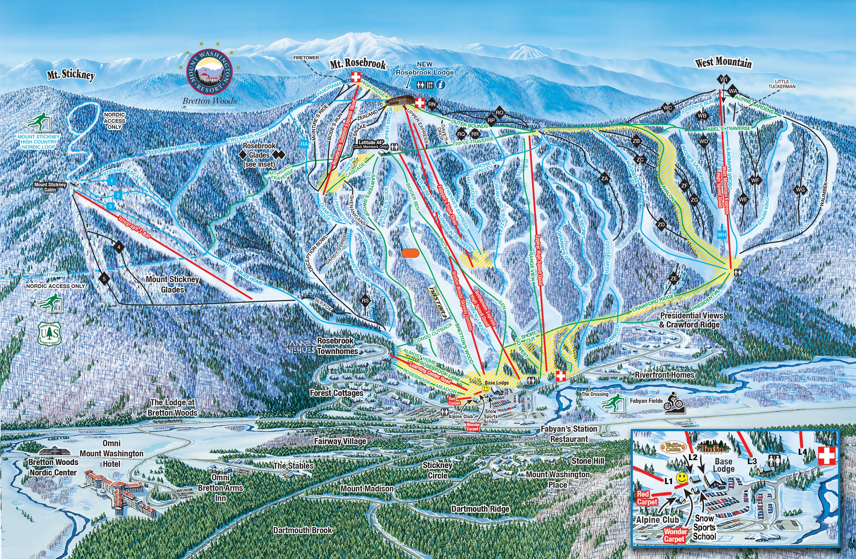 2020-21 Bretton Woods Trail Map