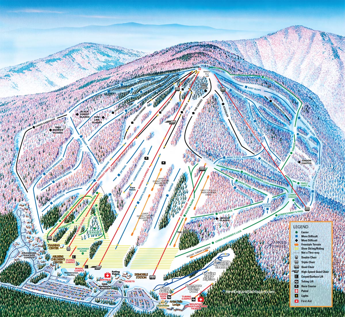 2016-17 Cranmore Trail Map