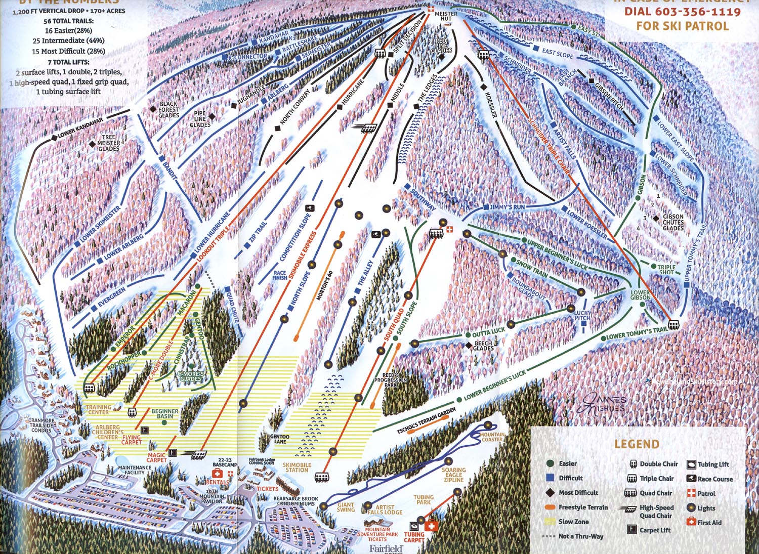 2022-23 Cranmore Trail Map