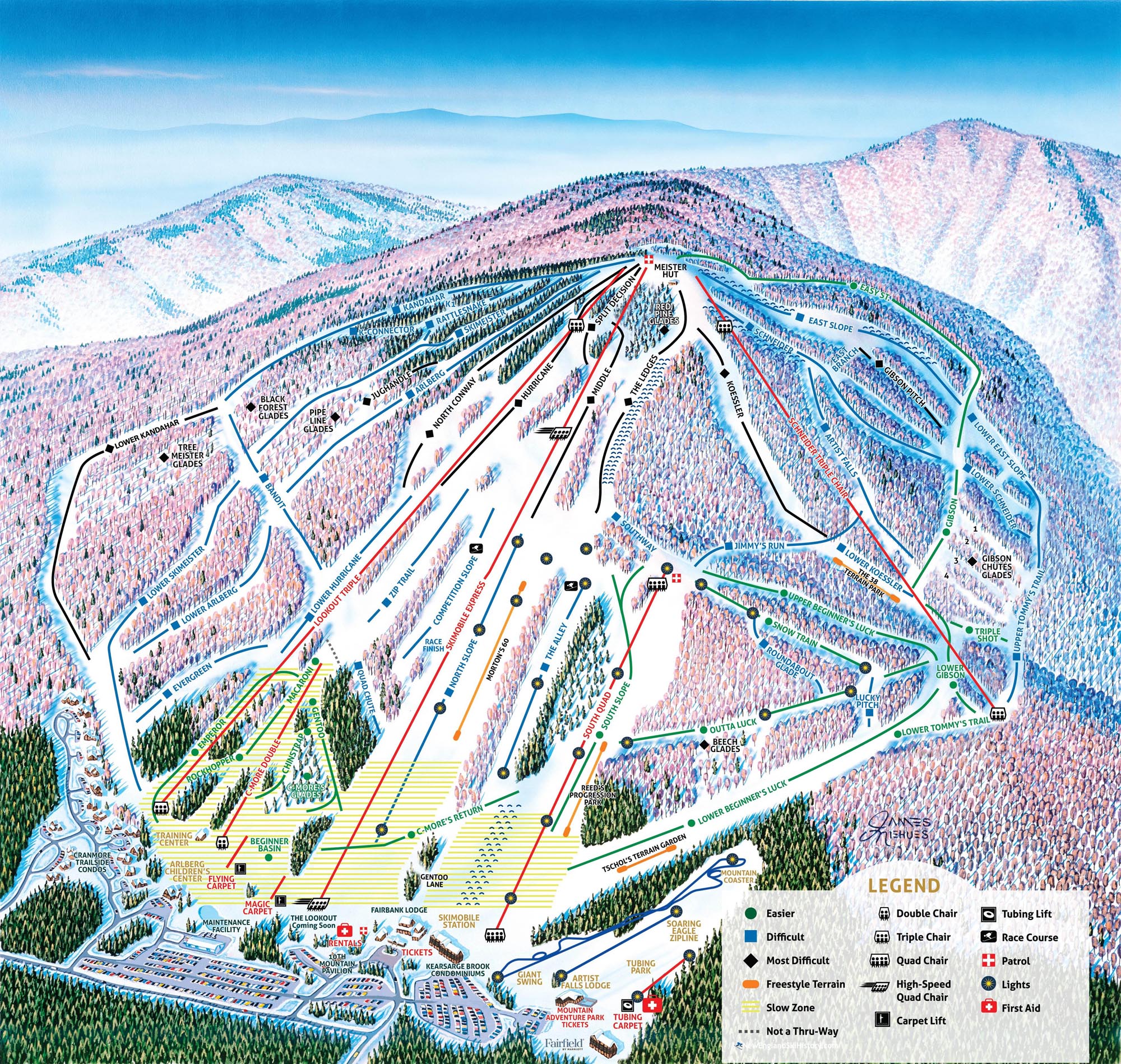 2023-24 Cranmore Trail Map