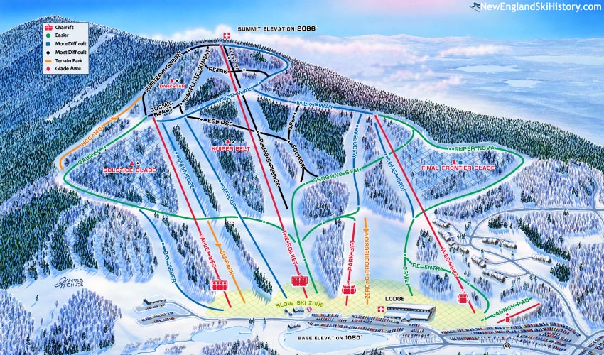 2016-17 Crotched Mountain Trail  Map