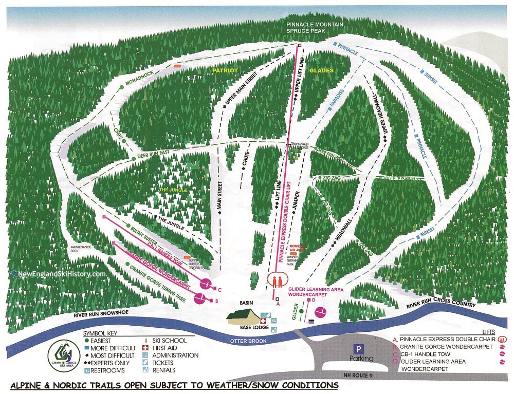 2016-17 Granite Gorge Trail Map