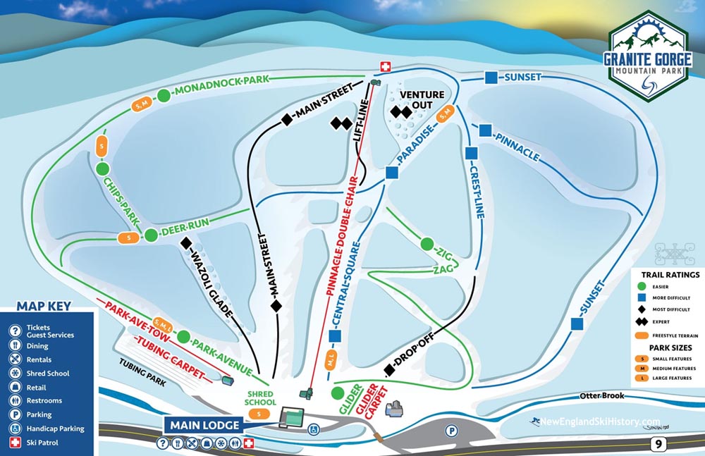 2022-23 Granite Gorge Trail Map