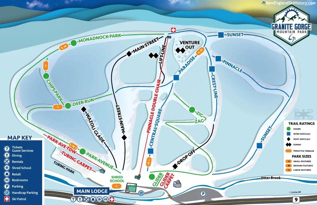 2023-24 Granite Gorge Trail Map