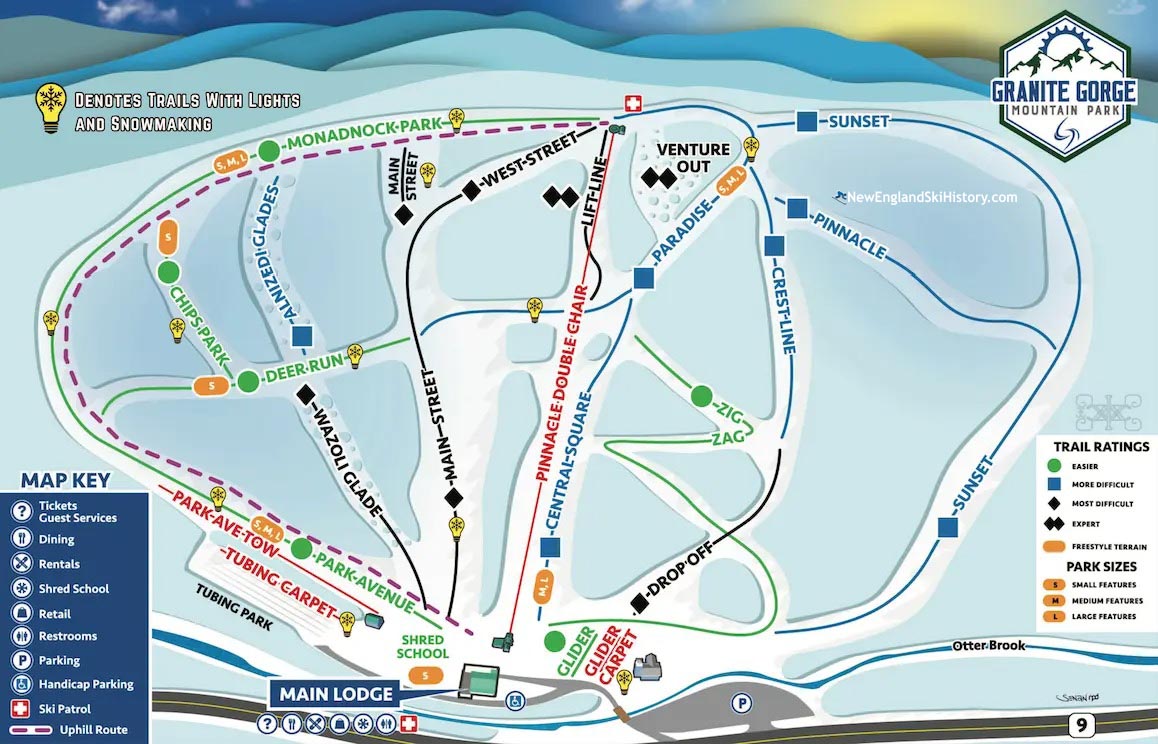 2025-26 Granite Gorge Trail Map