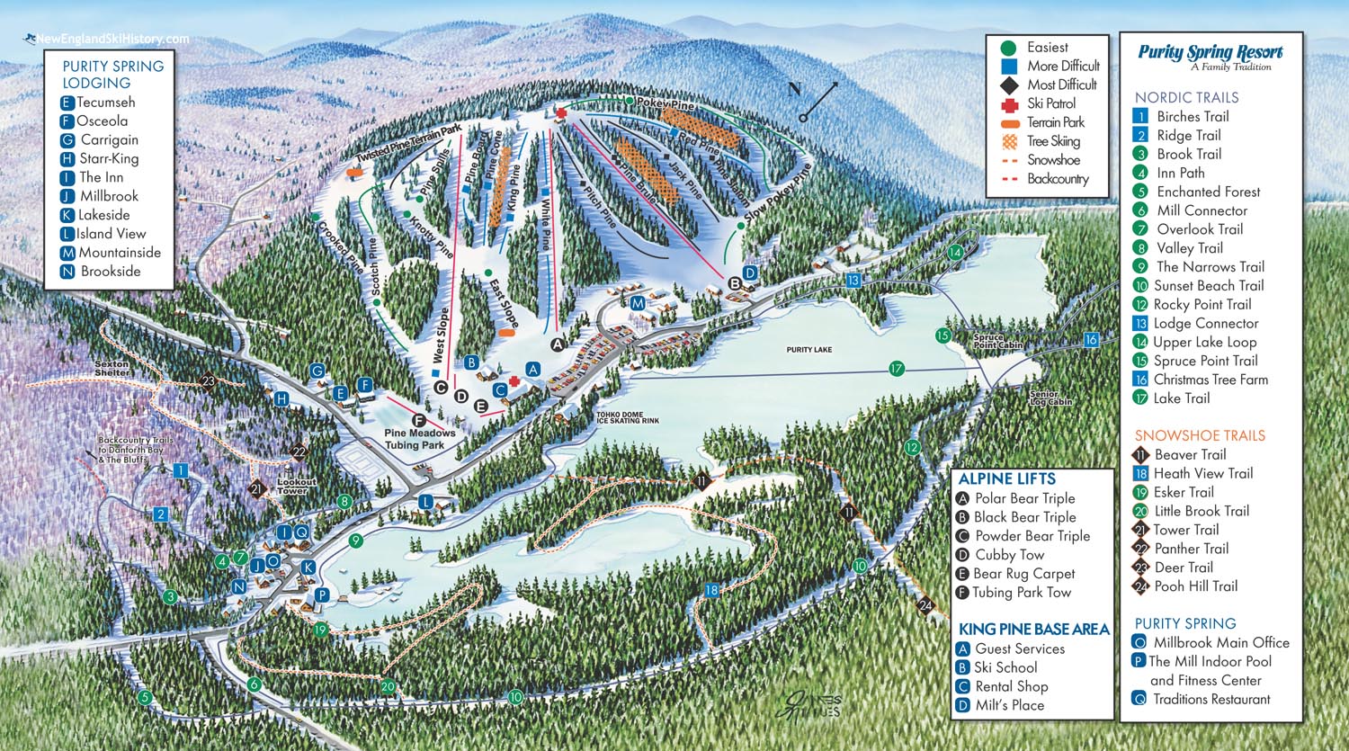 2017-18 King Pine Trail Map