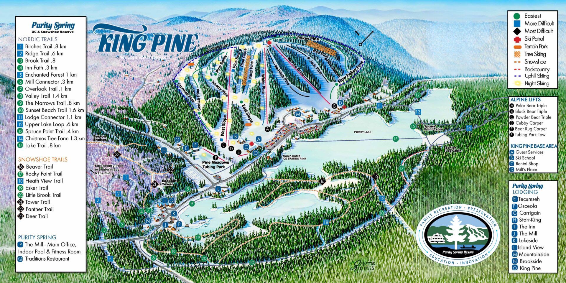 2025-26 King Pine Trail Map