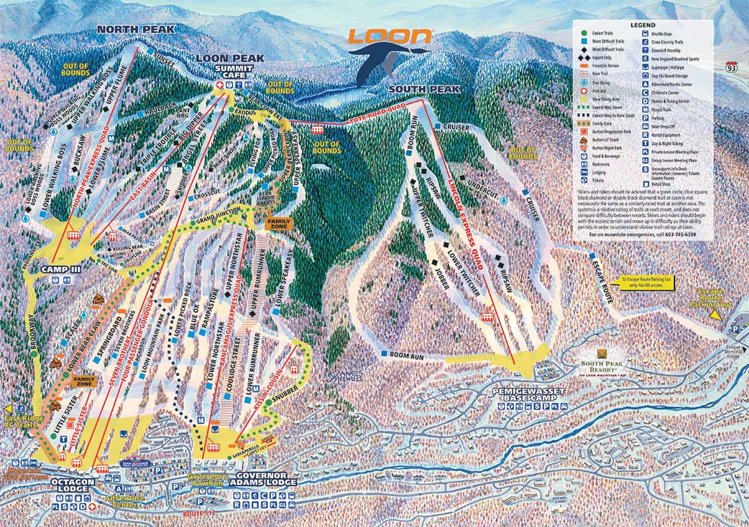 2016-17 Loon Trail Map