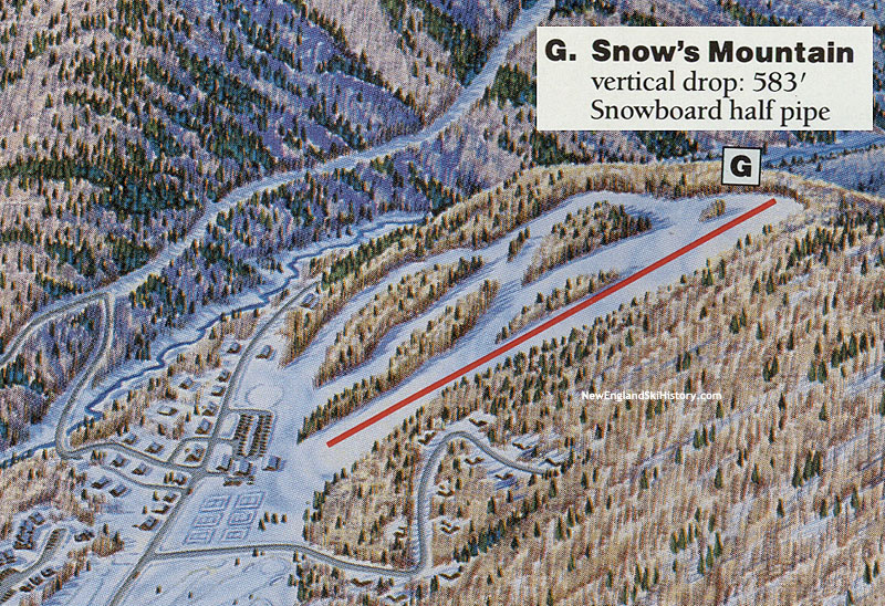 1990-91 Snow's Mountain Trail Map