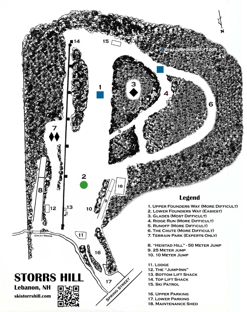 2023-24 Storrs Hill Trail Map