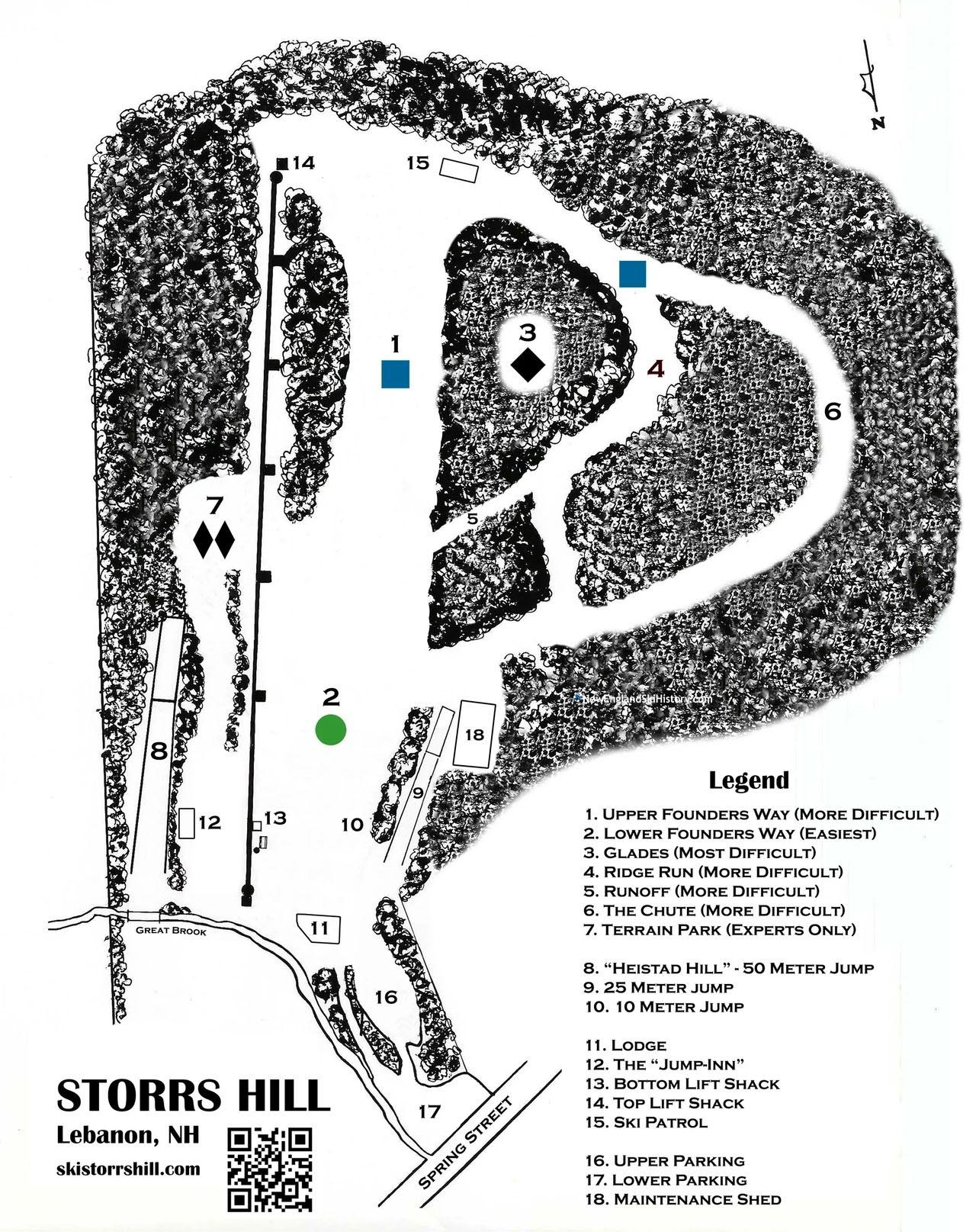 2025-26 Storrs Hill Trail Map
