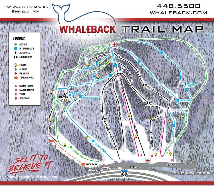 2022-23 Whaleback Trail Map