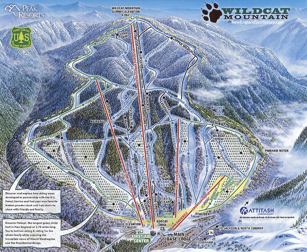 2018-19 Wildcat Trail Map