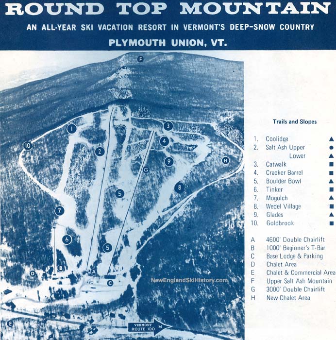1969-70 Roundtop trail map - New England Ski Map Database ...
