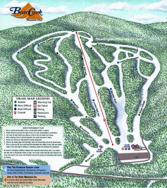 2003-04 Bear Creek Trail Map