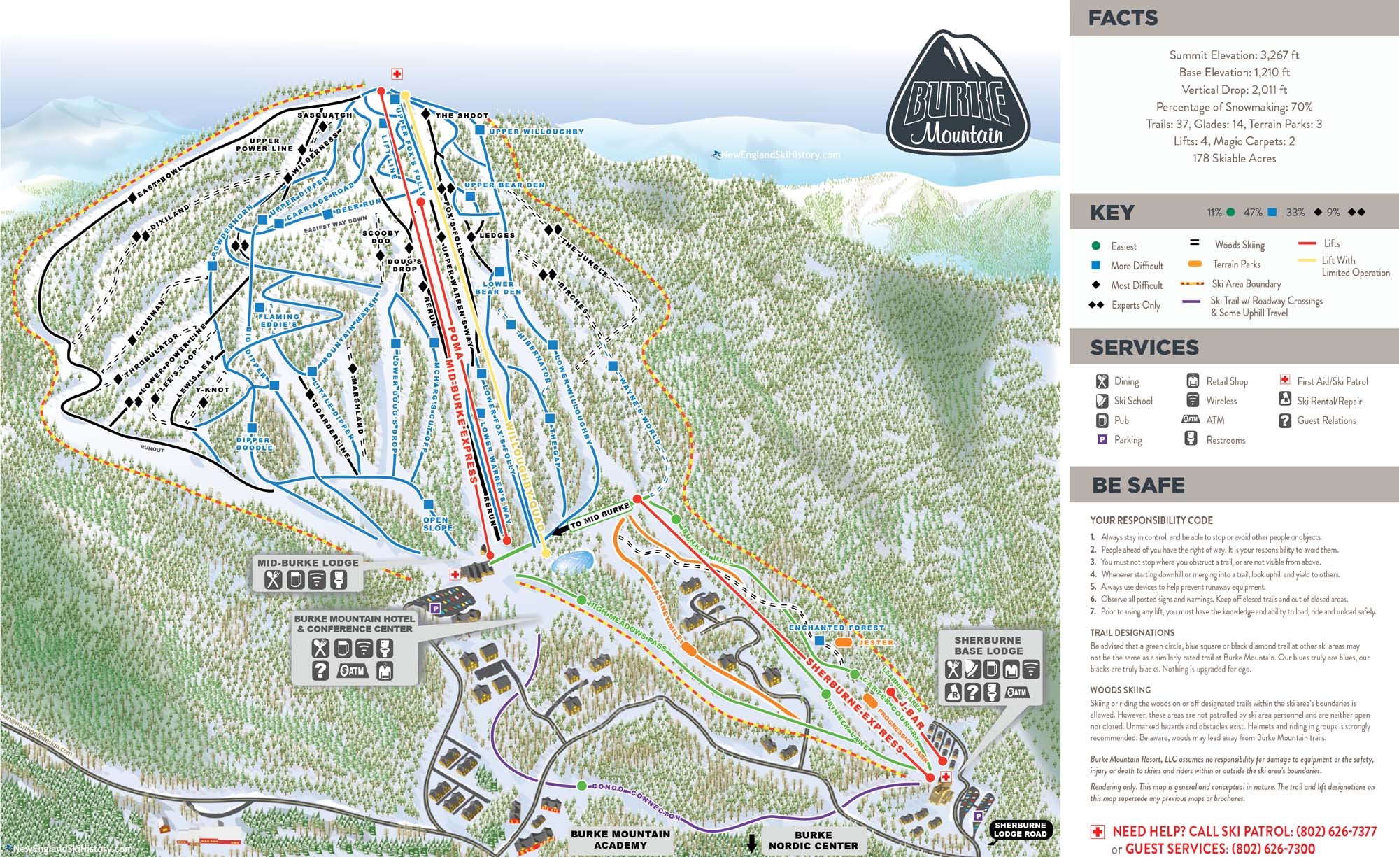 2017-18 Burke Trail Map