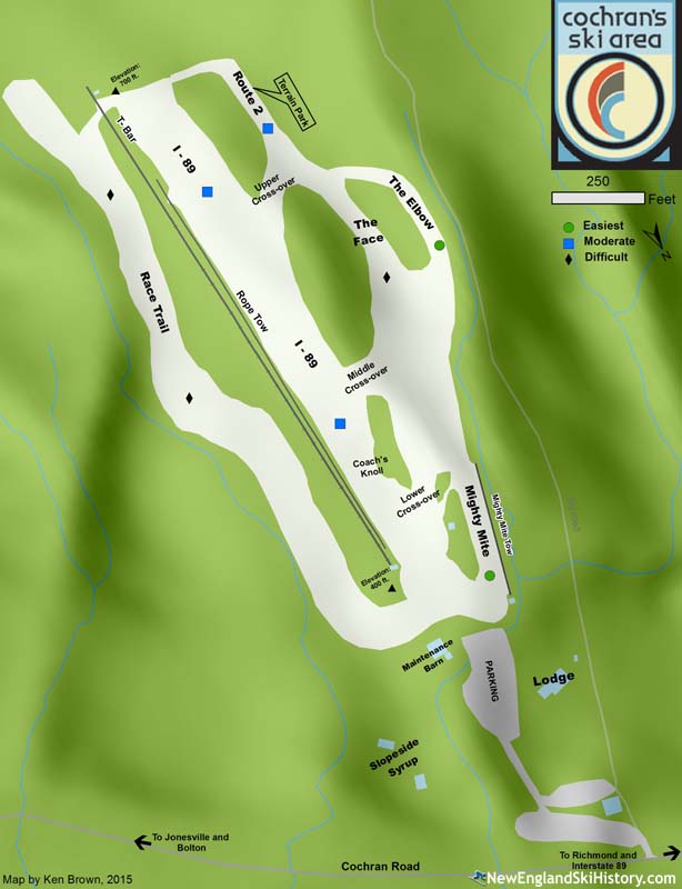 2016-17 Cochrans Trail Map