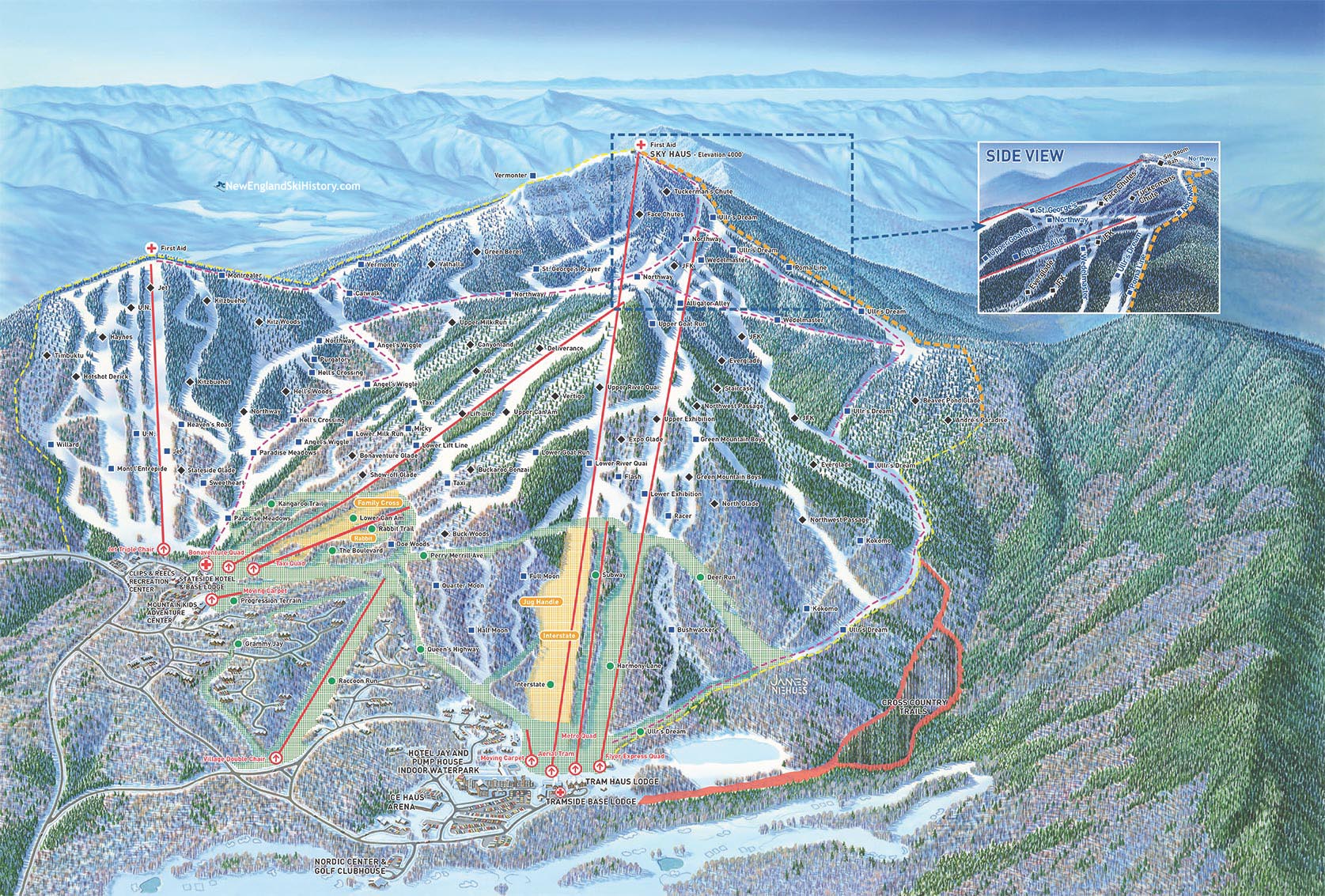 2019-20 Jay Peak Trail Map