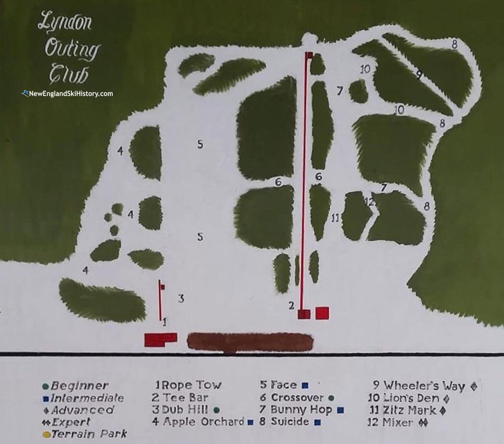 2020-21 Lyndon Outing Club Trail Map