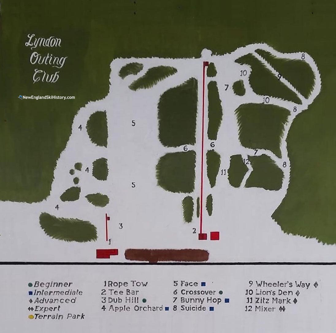 2023-24 Lyndon Outing Club Trail Map