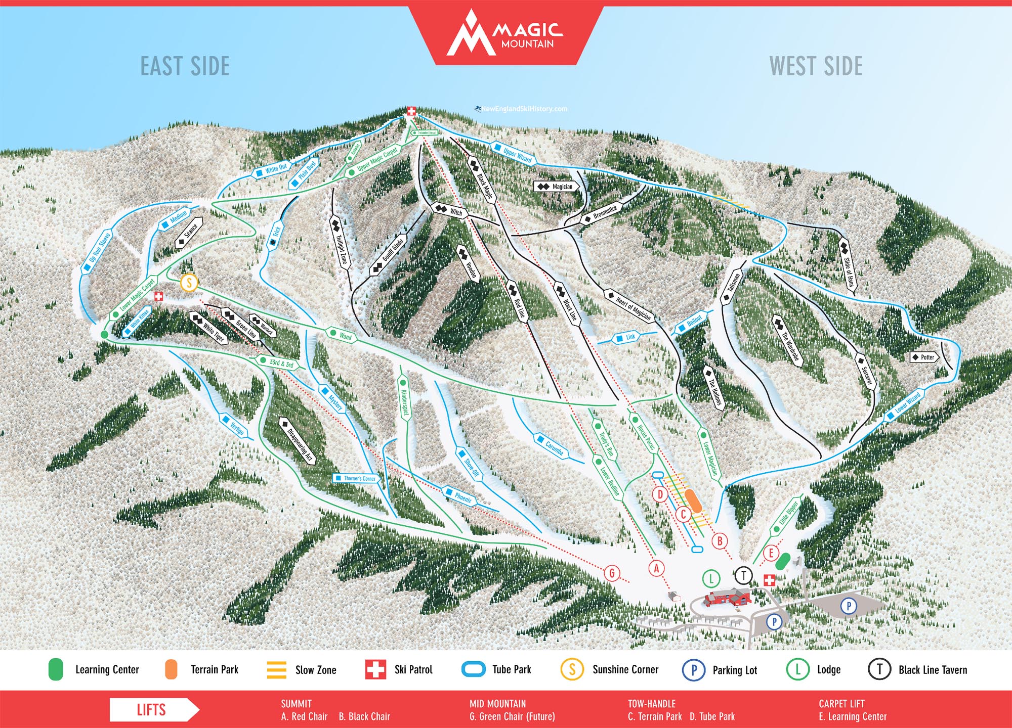 2017-18 Magic Mountain Trail Map