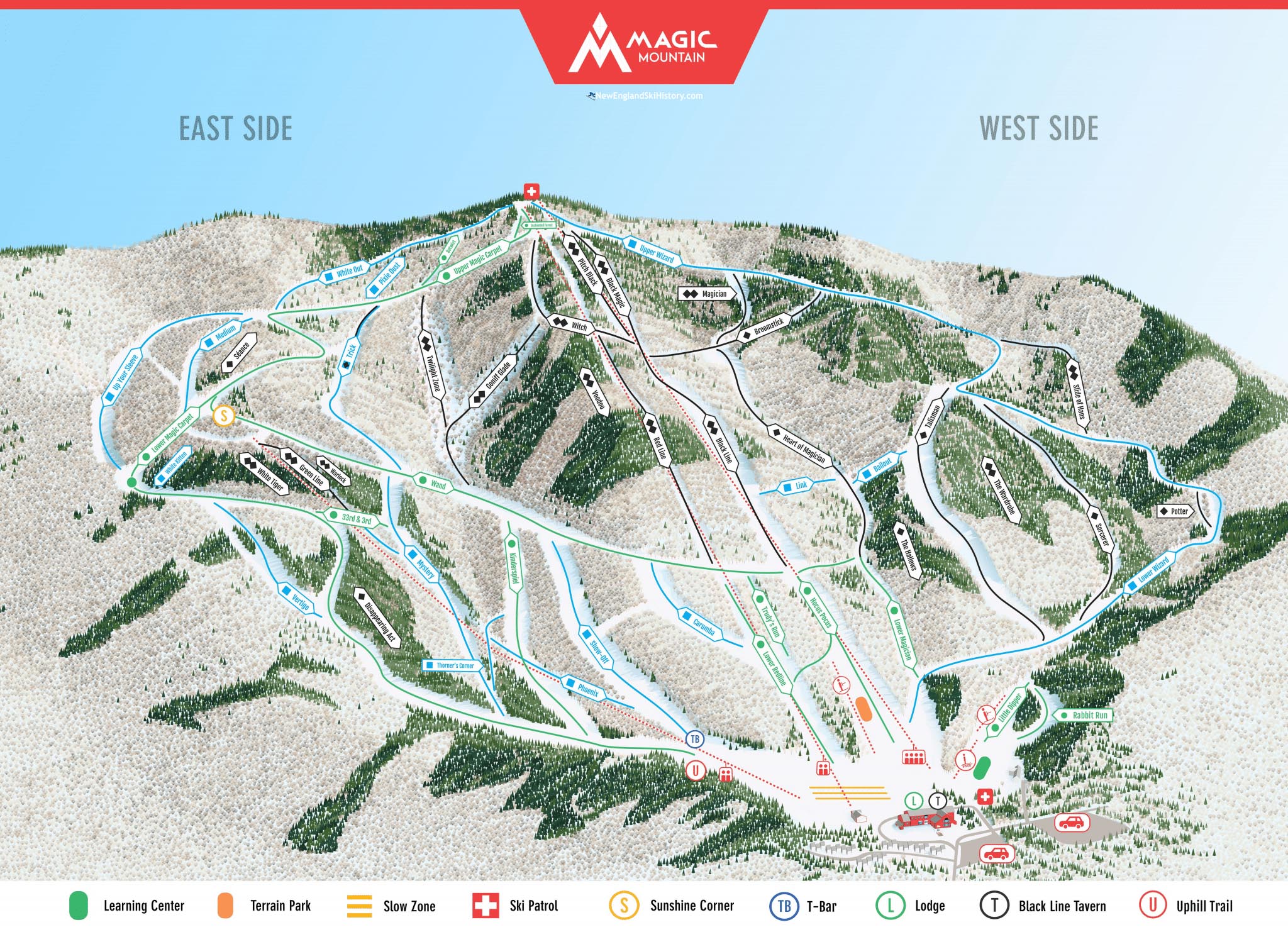 2022-23 Magic Mountain Trail Map