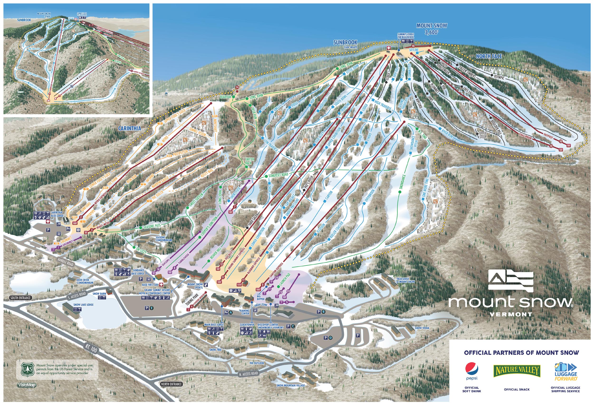 2020-21 Mt. Snow Trail Map