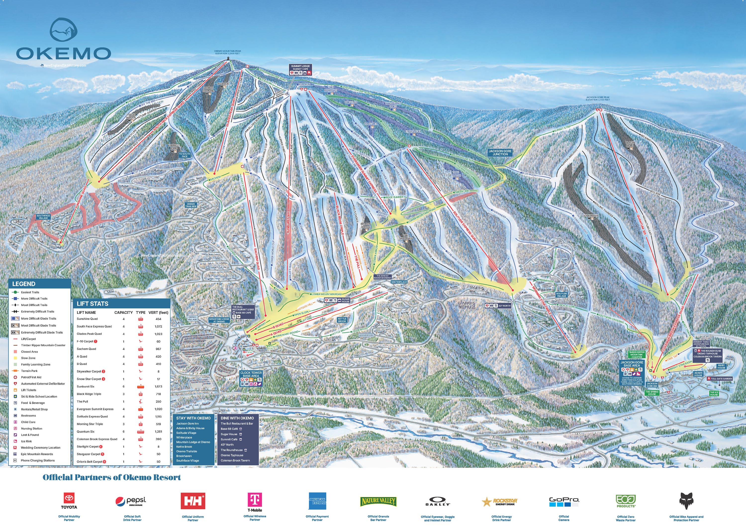 2023-24 Okemo Trail Map