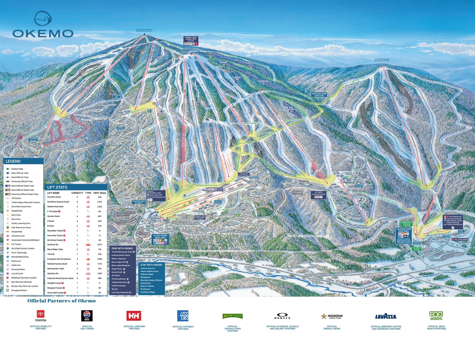 2025-26 Okemo Trail Map