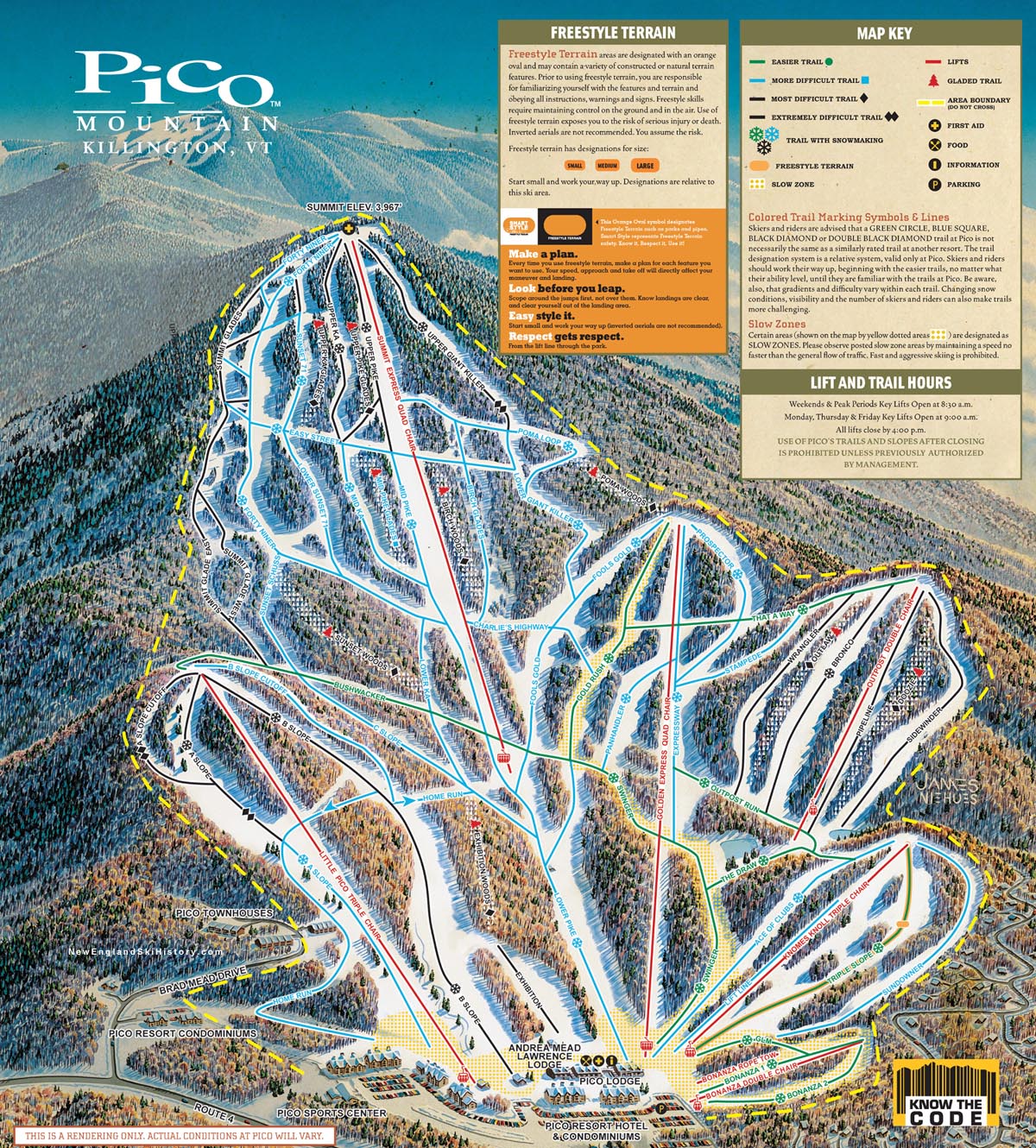 2016-17 Pico Trail Map