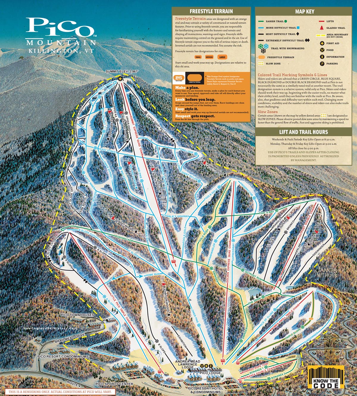 2017-18 Pico Trail Map