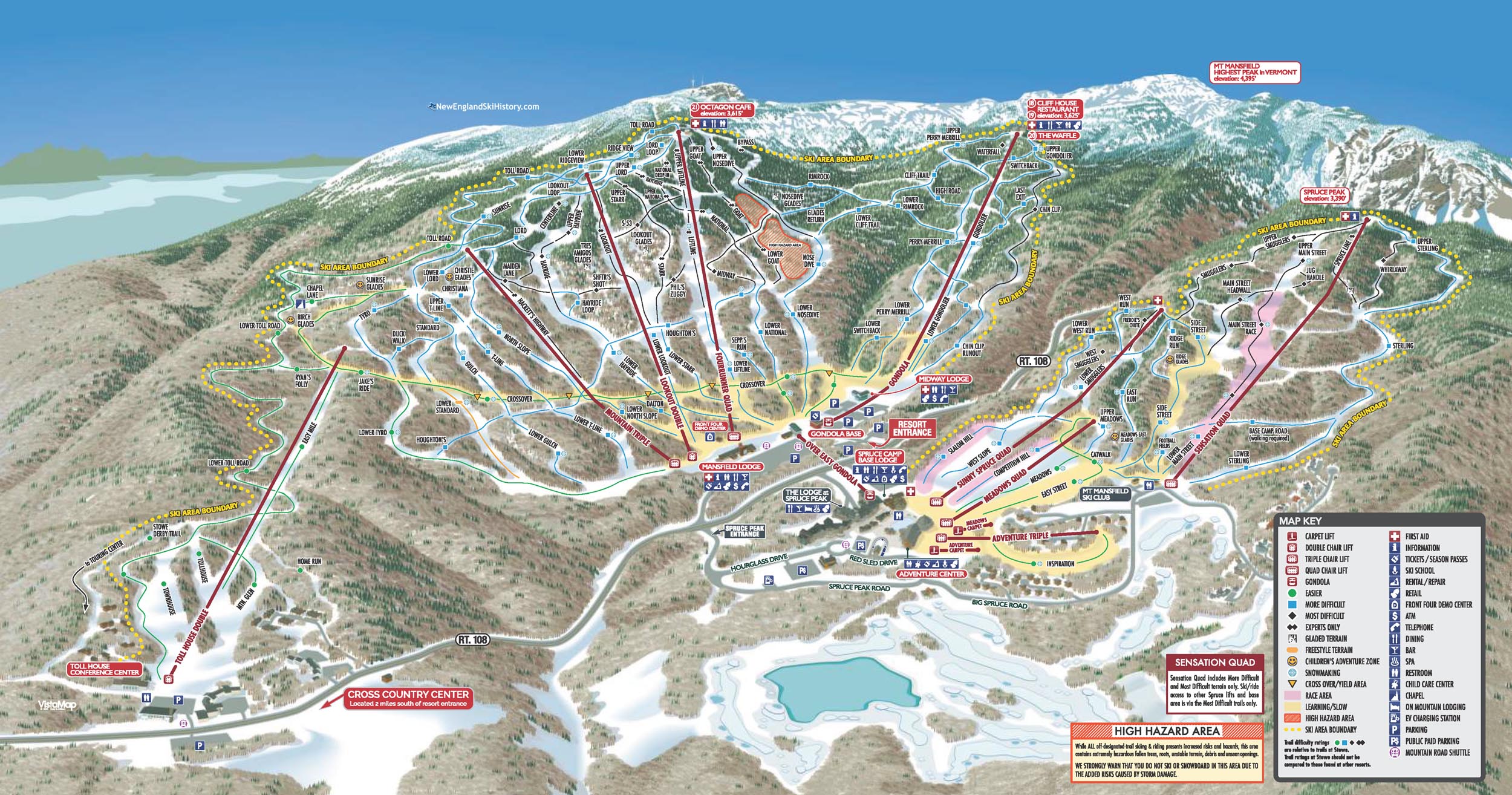 2020-21 Stowe Trail Map