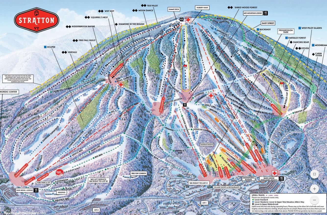 2016-17 Stratton Trail Map