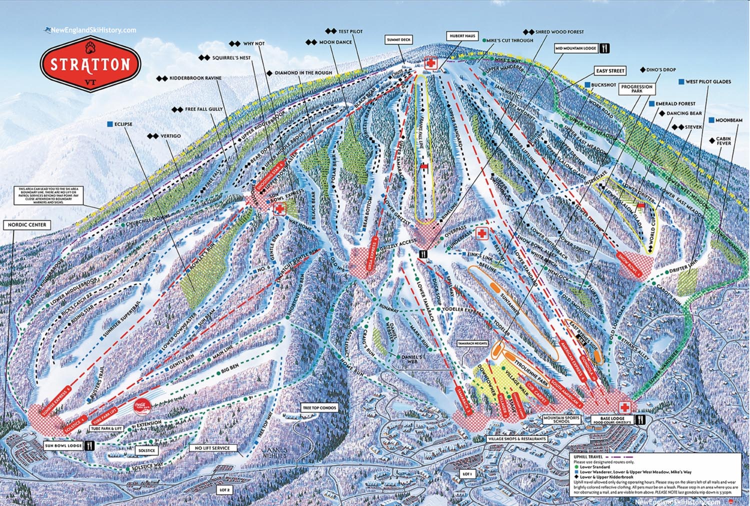 2018-19 Stratton Trail Map