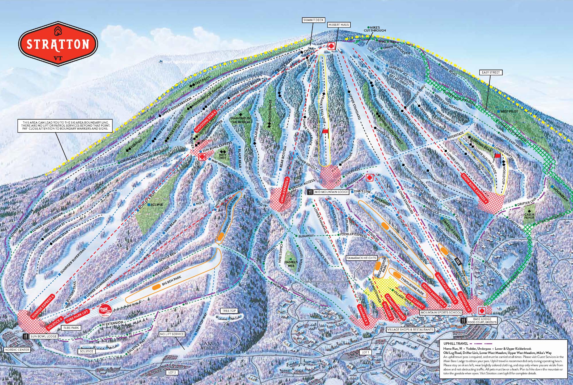 2019-20 Stratton Trail Map