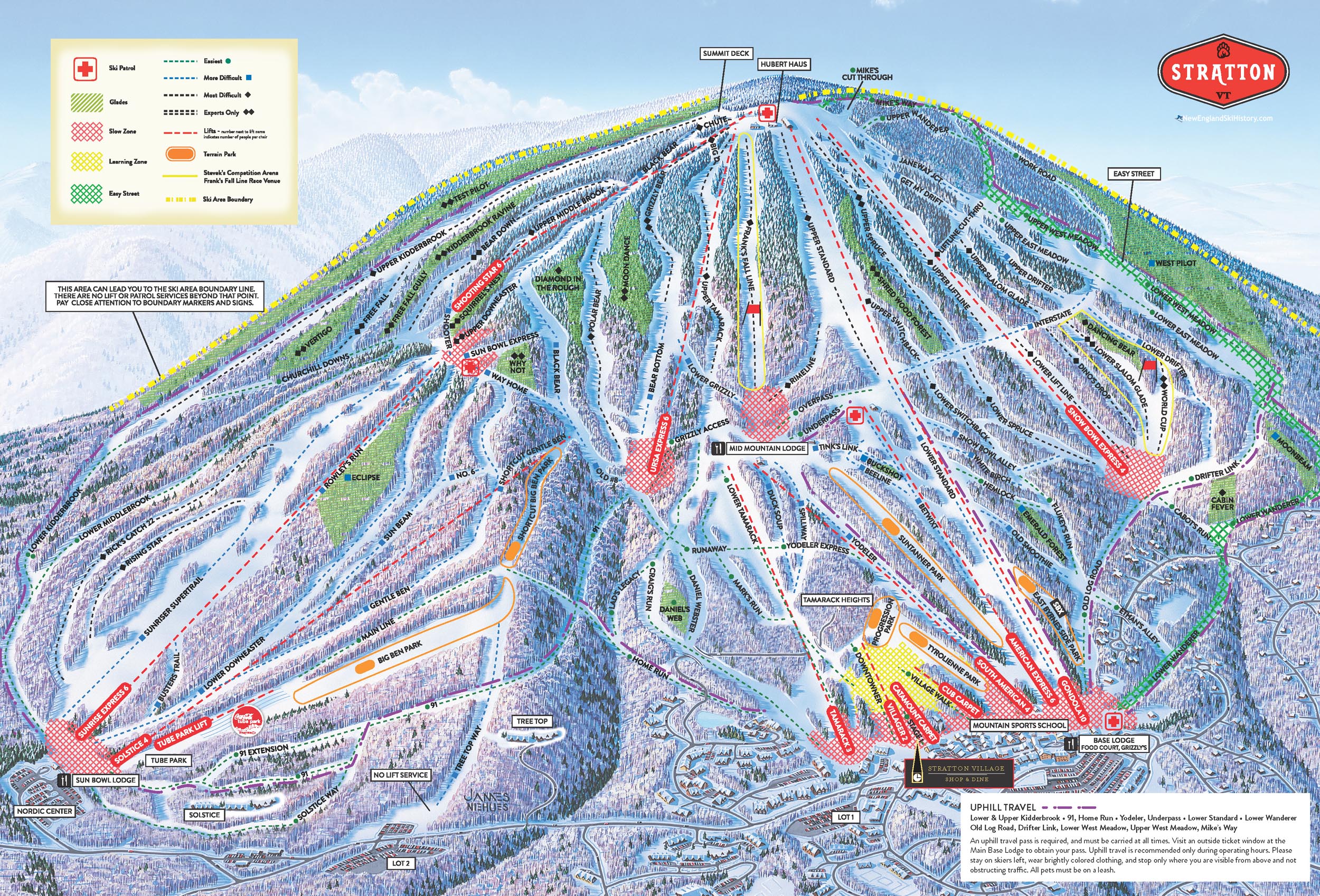 2021-22 Stratton Trail Map