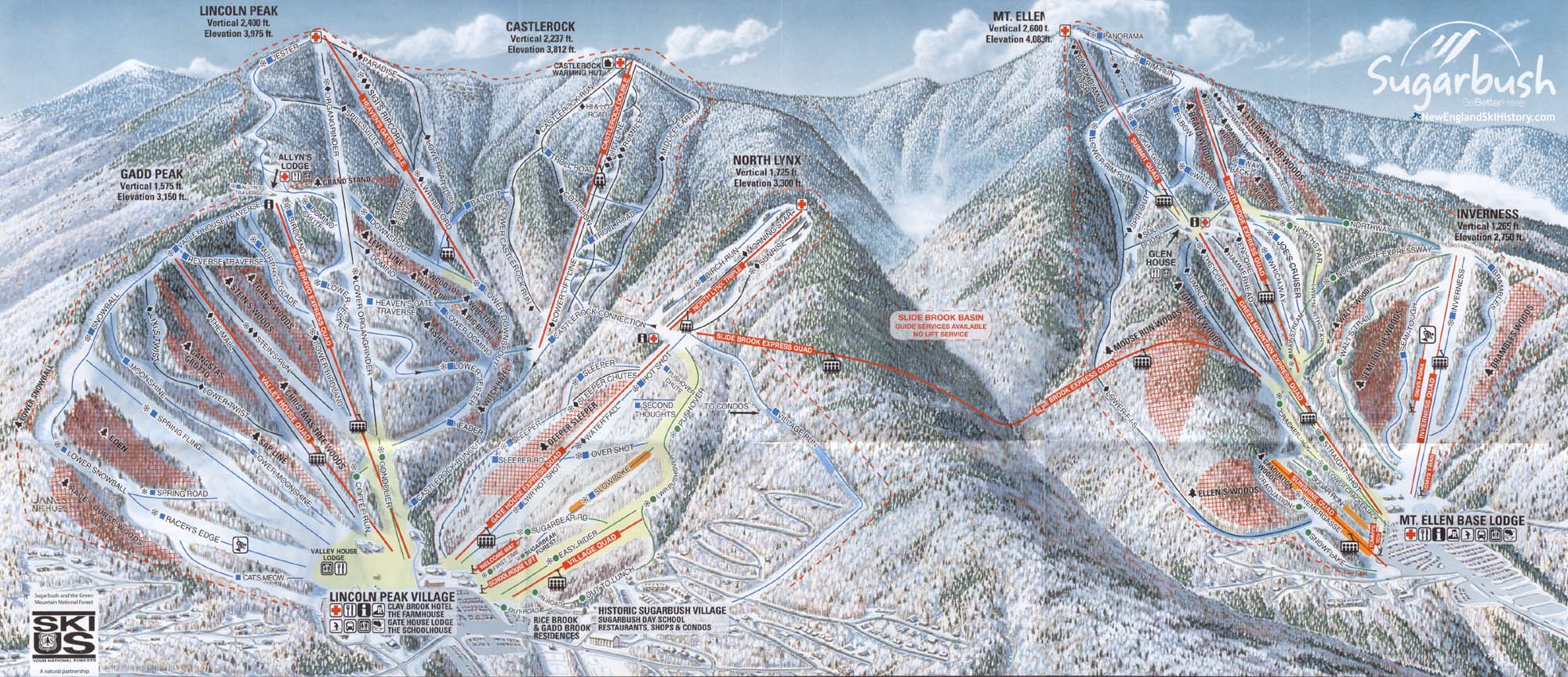 2017-18 Sugarbush Trail Map