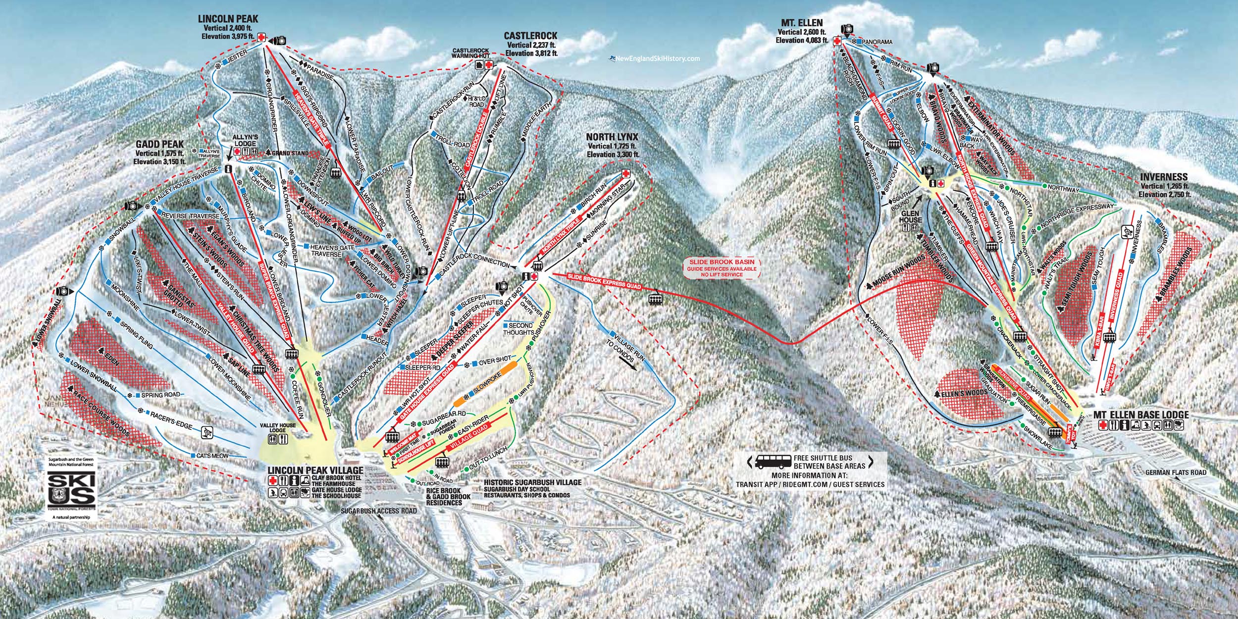 2022-23 Sugarbush Trail Map