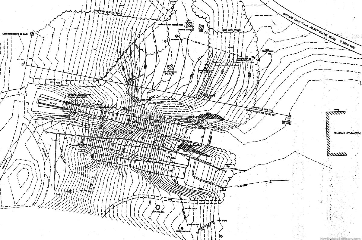 Vermont Academy '77 Winter Sports Park 2001 Planning Map