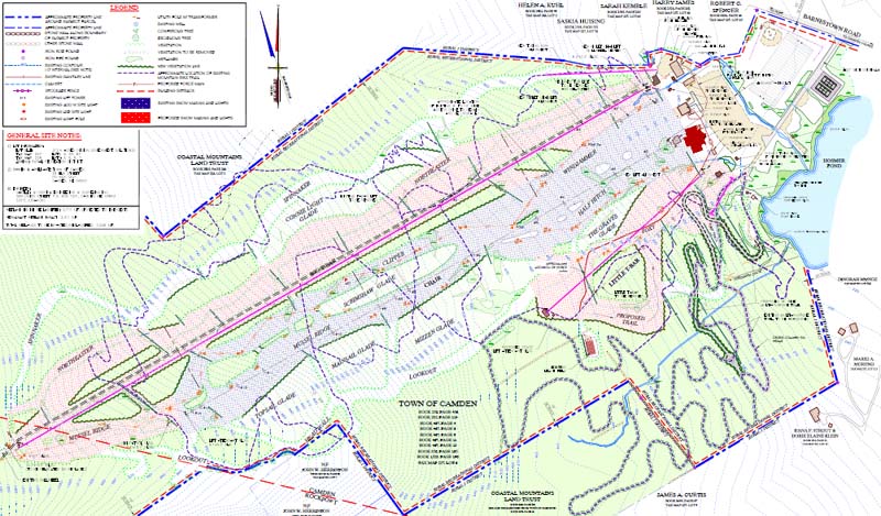 A 2014 map of the proposed redeveloped ski area