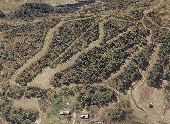 A 2010 Google Earth rendering of the former beginner area