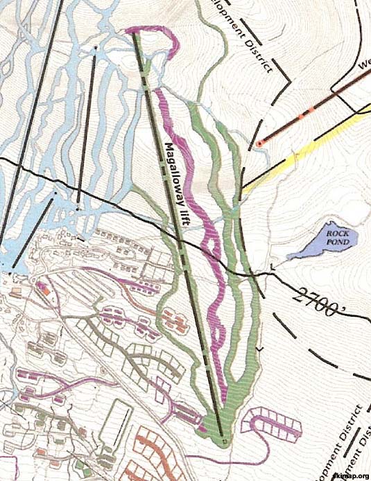 A 2007 development map showing the Magalloway Area