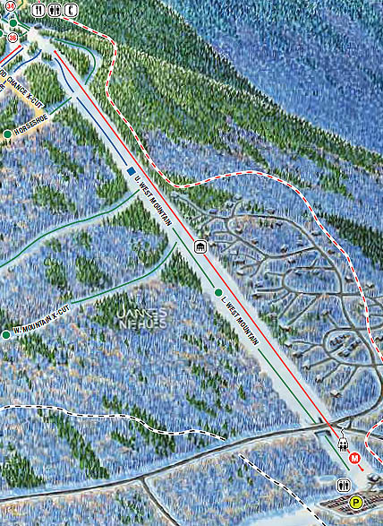 West Mountain on the 2010 Sugarloaf trail map