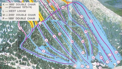 1972 Berkshire East trail map