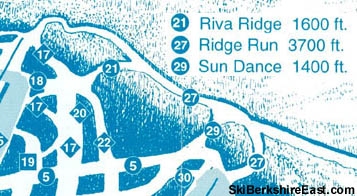 1994-95 Berkshire East trail map
